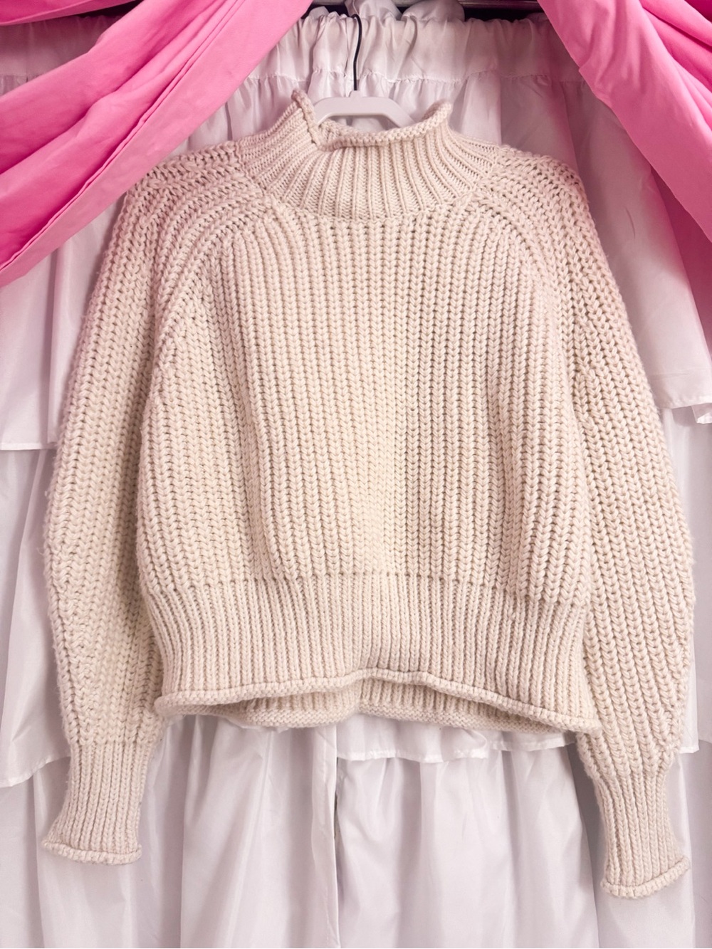 H&M Chunky Knit Turtleneck Sweater size xl